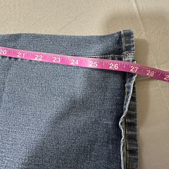 G. Woman Within Blue Denim Bootleg Jeans - Picture 4 of 4